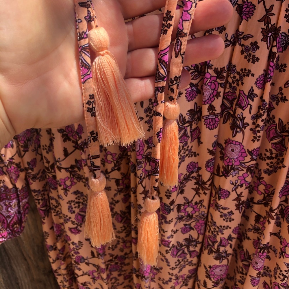 Tanah Folk Lillian Dress in Persia M/L - Picture 4 of 11